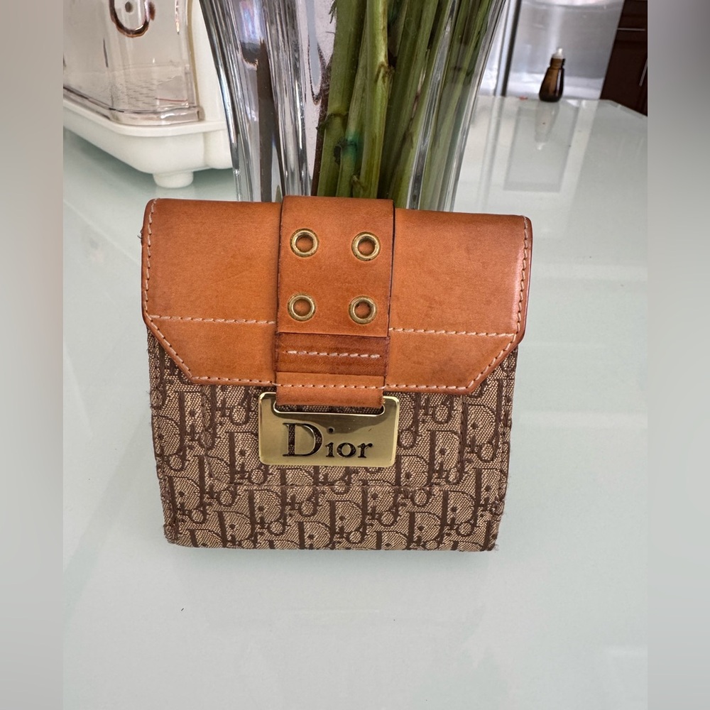 Dior Brown and Tan Wallet